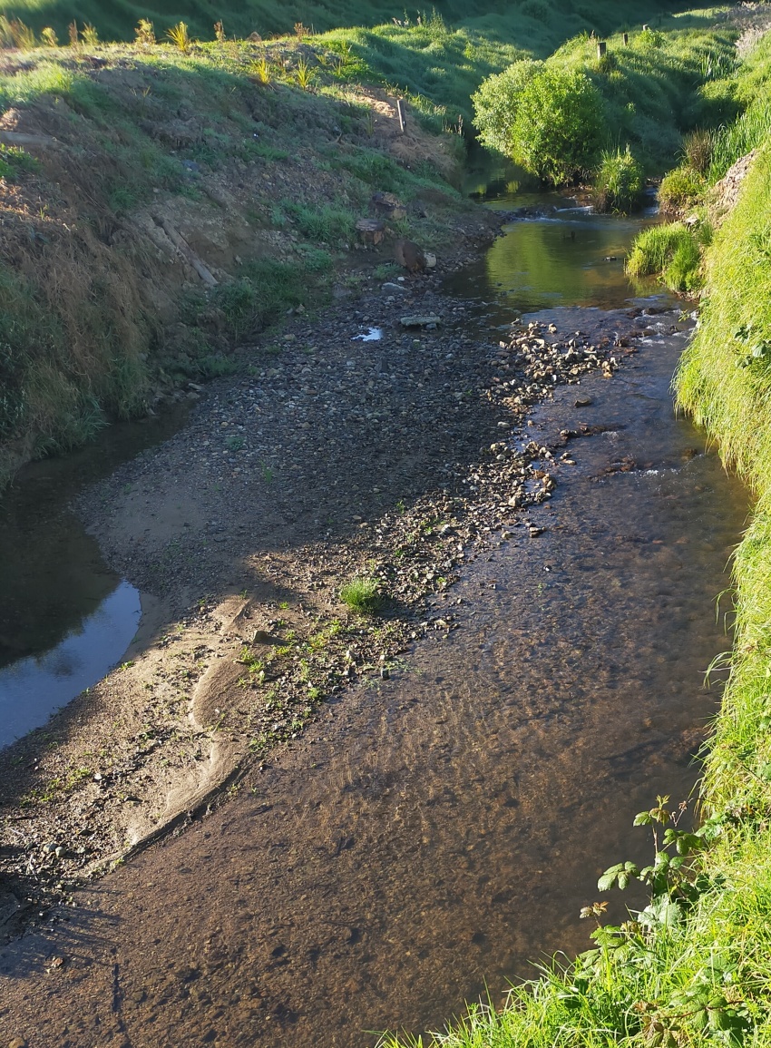 Creek at boundary